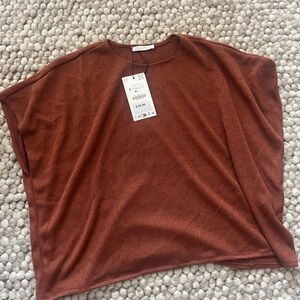 Zara Rust Brown Women's Top
